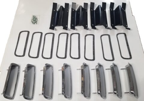 1971 Cuda, Fender Louvers with 8 brackets  - Set - CHELVR001