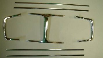 69 Charger Grille Trim 7 pc Set B-Body