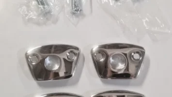A & B-Body Mopar,  Bench Seat Headrest Bezels - Set - CHZINT001