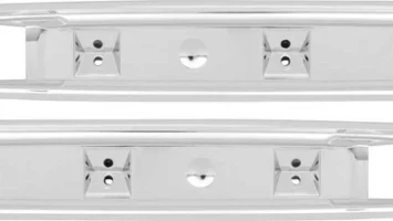 66-70 Charger, 67-70 C-Body 67 Coronet 500 & GTX Mopar, Armrest Bases for 13" Pads 2dr, Chrome - Pair - CHZARB13F
