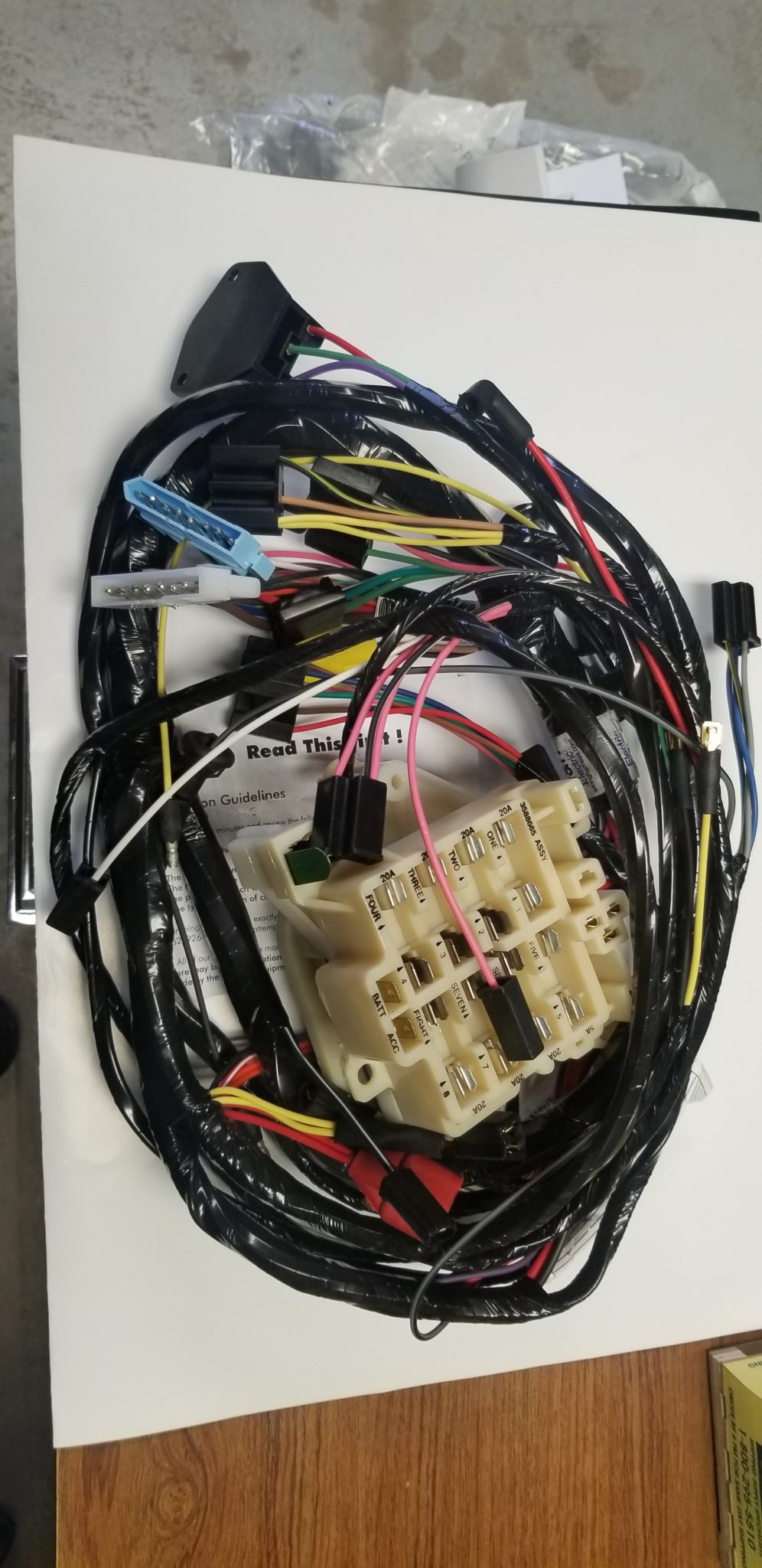 Mopar 73 E-Body Cuda Challenger Rallye Dash Wiring Harness HU329E