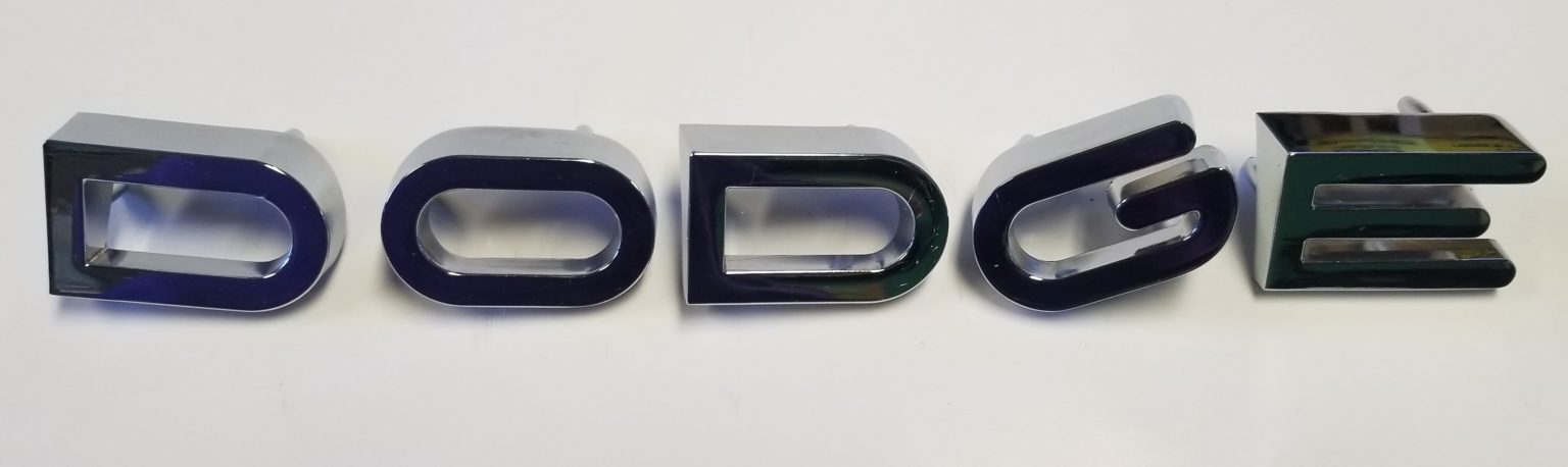 61-68 Dodge Truck Hood Letters Emblems CHTLTR618 - Vans Auto