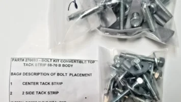 66 67 B-Body GTX Coronet Satellite Convertible Top Bolt Kit 270693